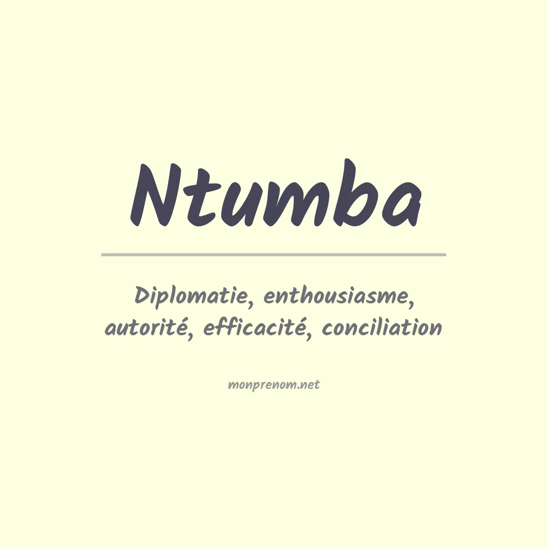 Signification du Prénom Ntumba Signification du Prénom Ntumba