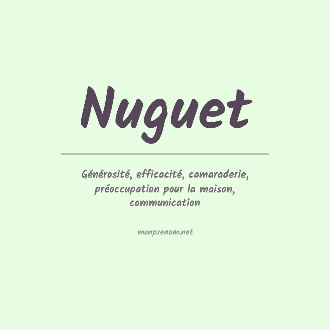 Signification du Prénom Nuguet Signification du Prénom Nuguet