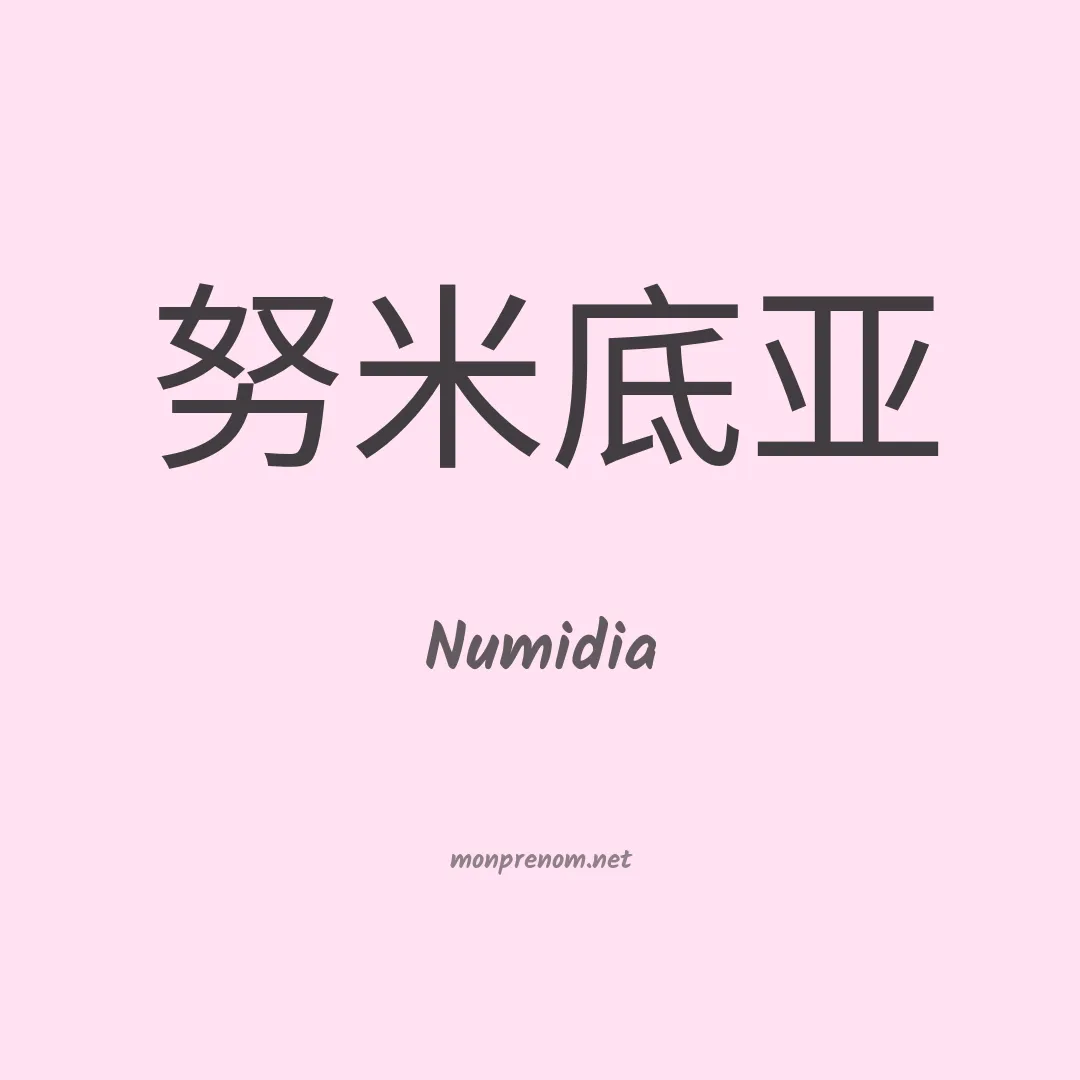 Numidia en chino