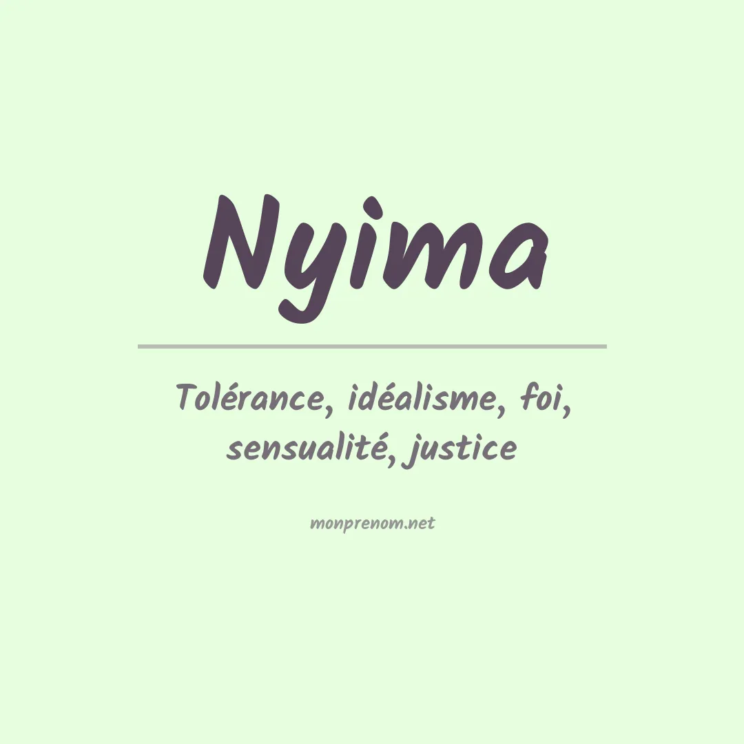 Signification du Prénom Nyima Signification du Prénom Nyima