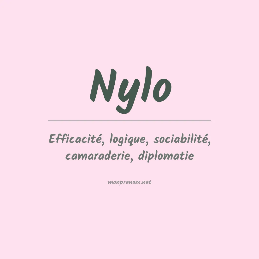 Signification du Prénom Nylo