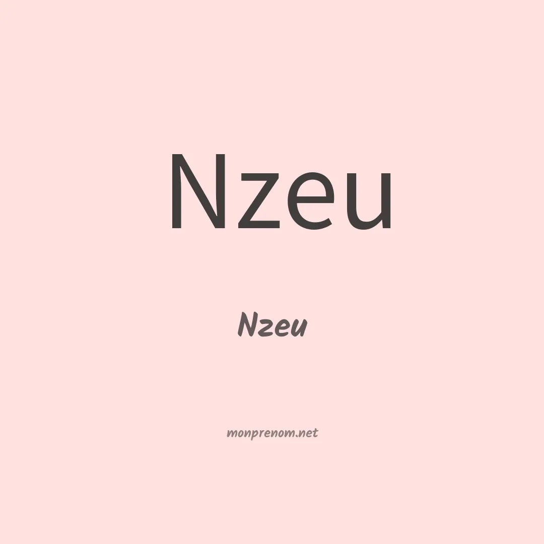 Nzeu en chino