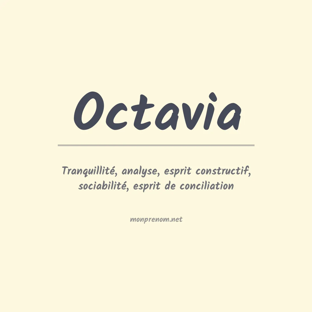 Signification du Prénom Octavia