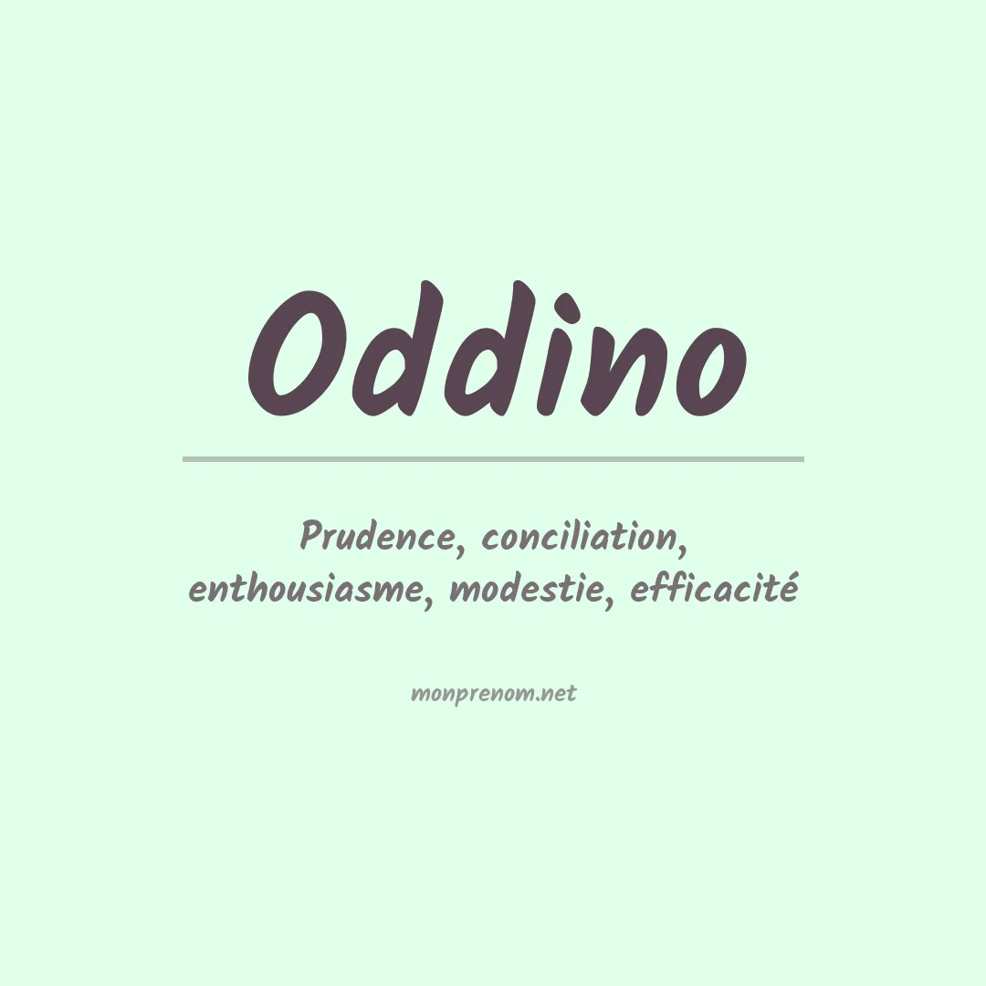 Signification du Prénom Oddino Signification du Prénom Oddino