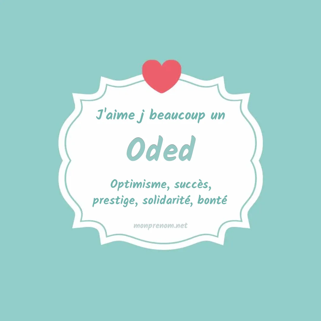 j'aime beaucoup Oded