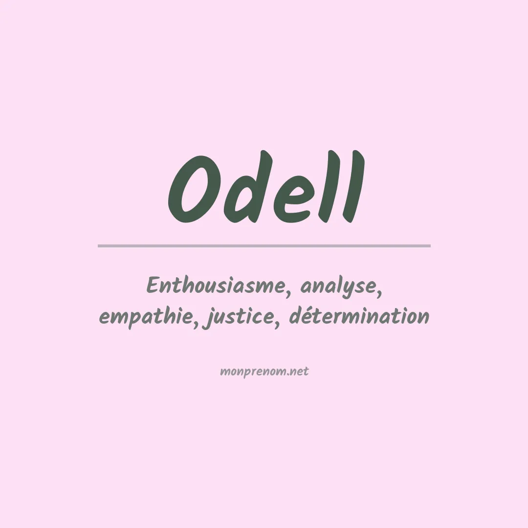 Signification du Prénom Odell