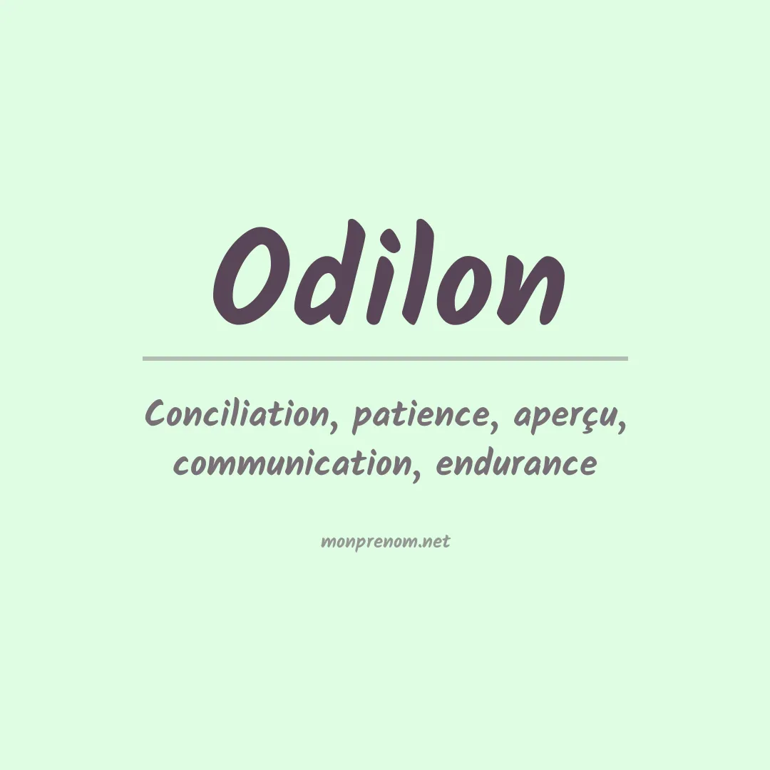 Signification du Prénom Odilon