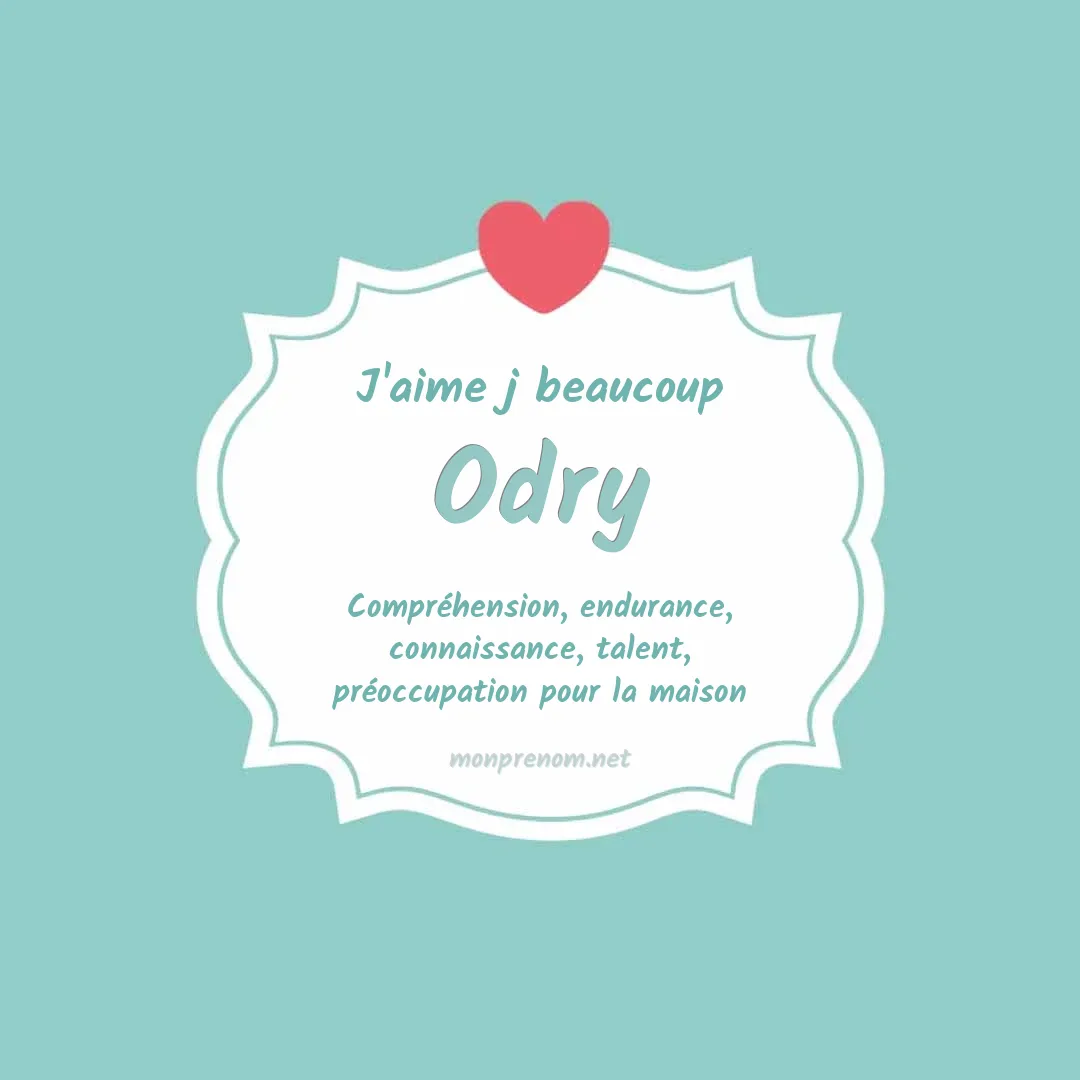j'aime beaucoup Odry