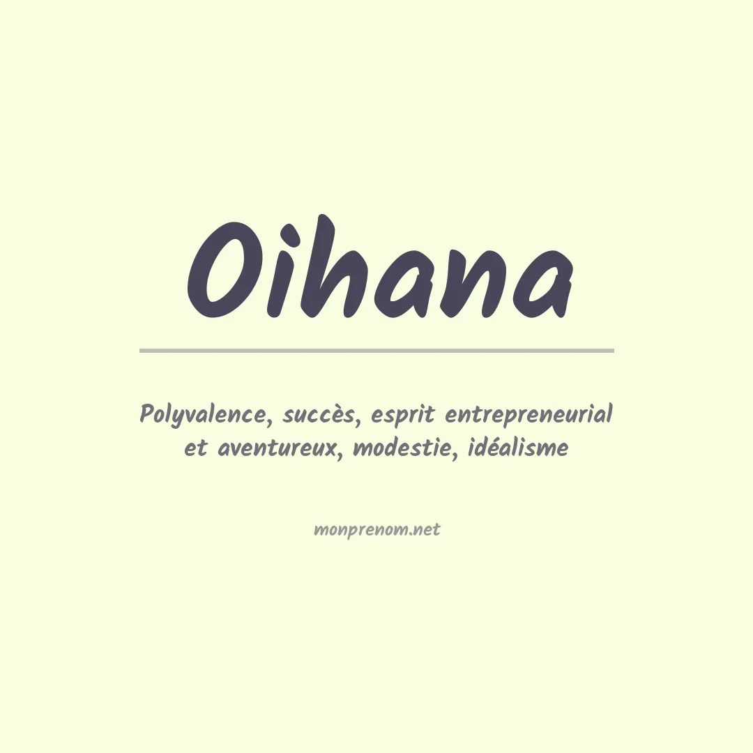 Signification du Prénom Oihana Signification du Prénom Oihana