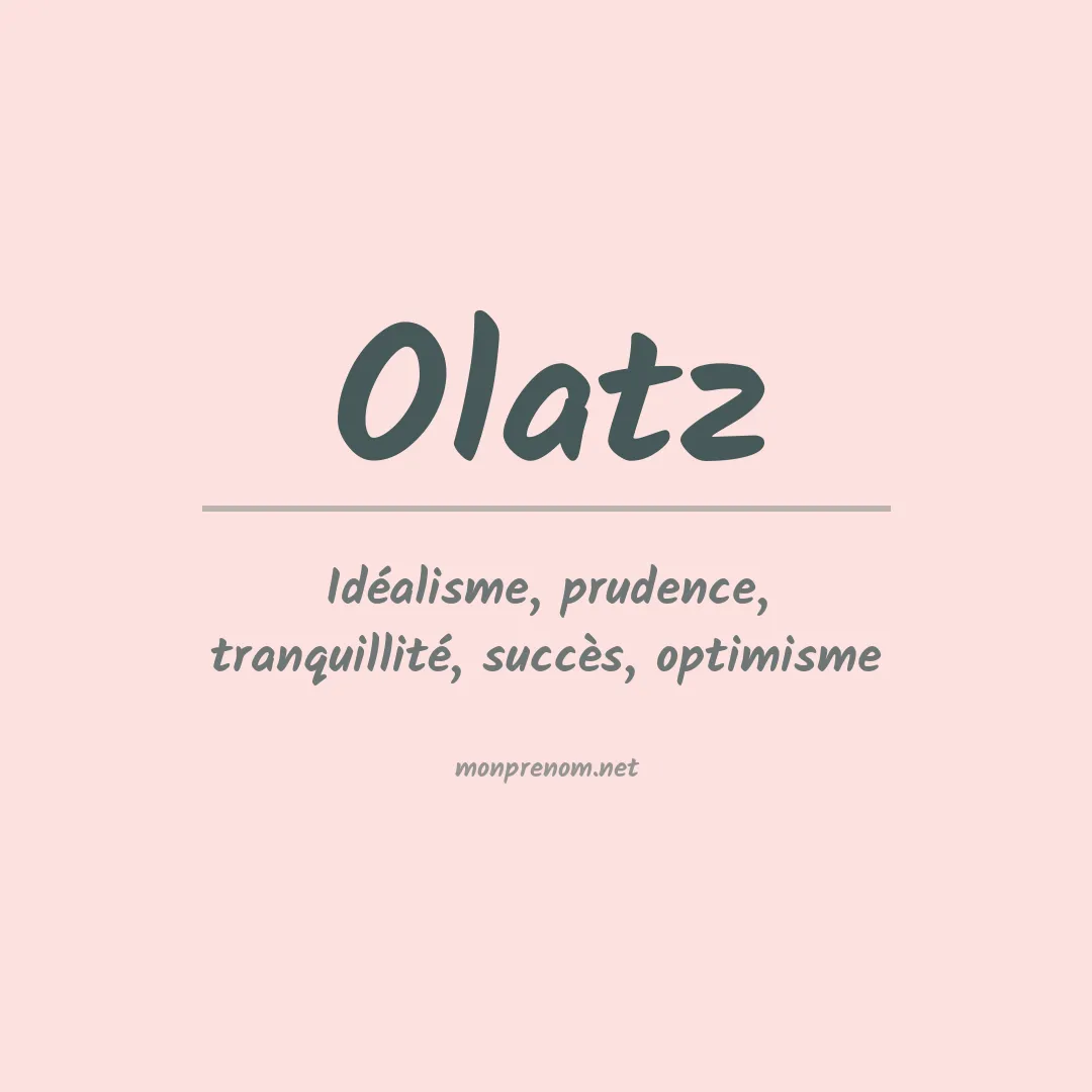 Signification du Prénom Olatz