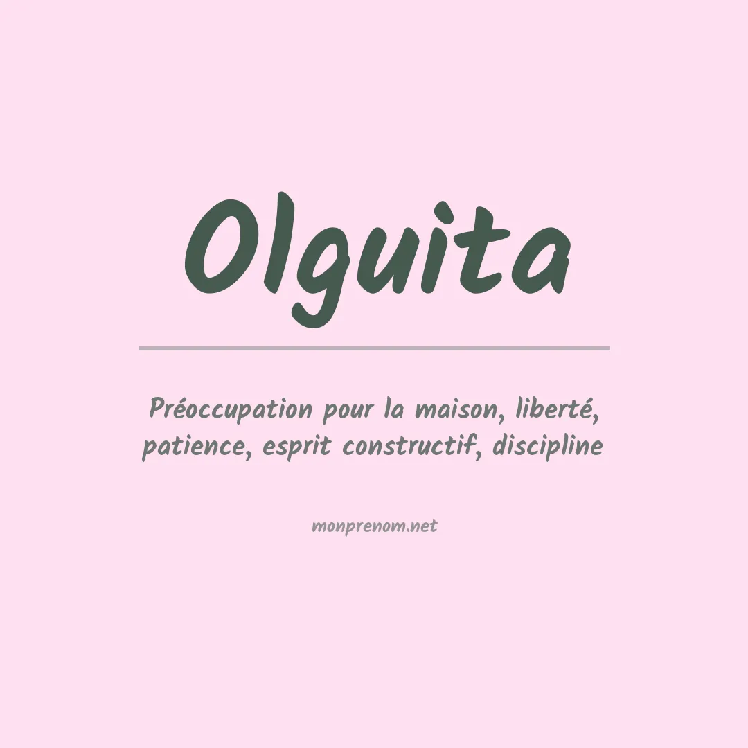 Signification du Prénom Olguita