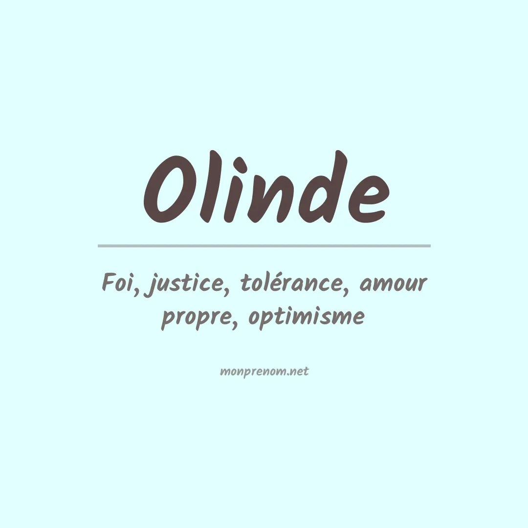 Signification du Prénom Olinde