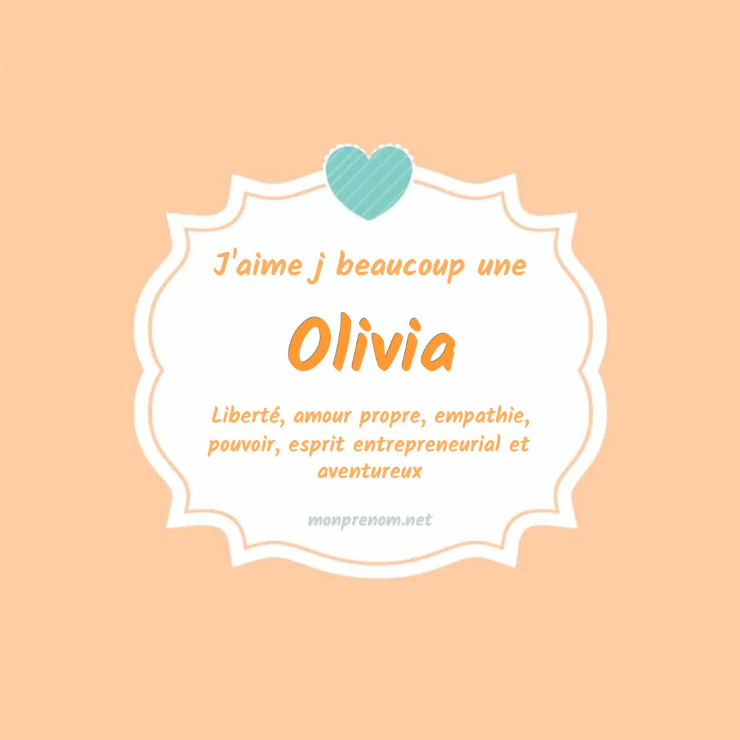 Signification du Pr nom Olivia