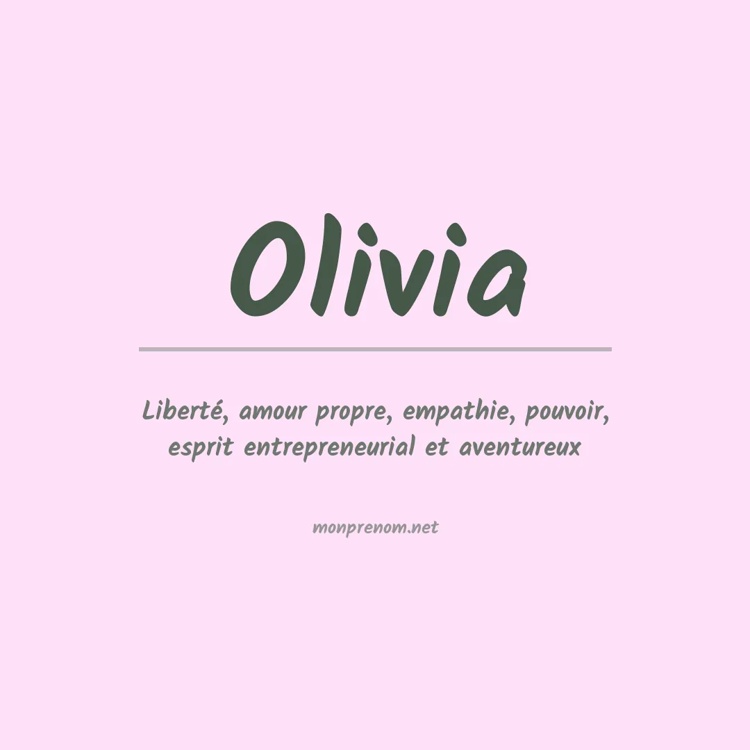 Signification du Prénom Olivia