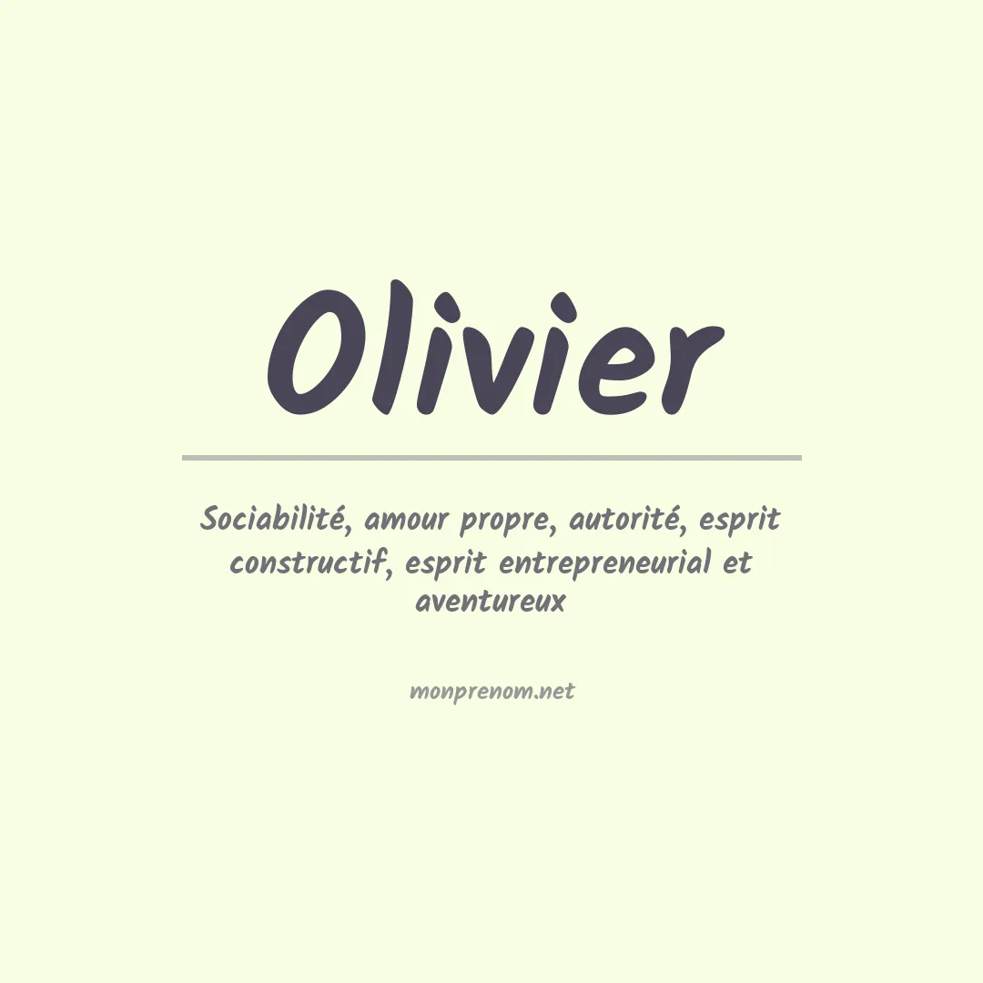Signification du Prénom Olivier