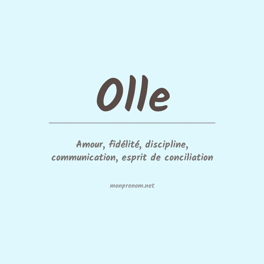 Signification du Prénom Olle