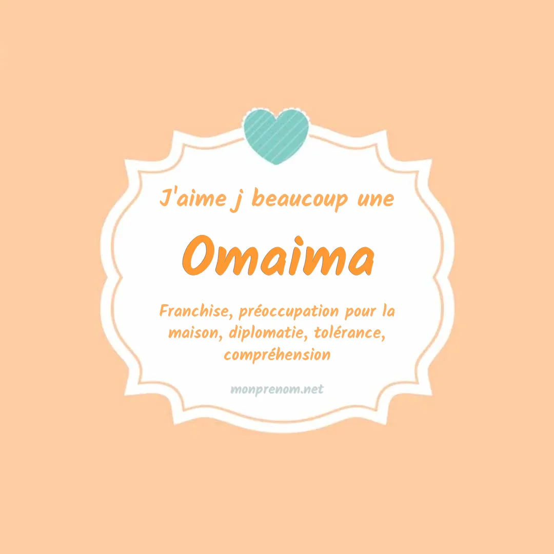 j'aime beaucoup Omaima