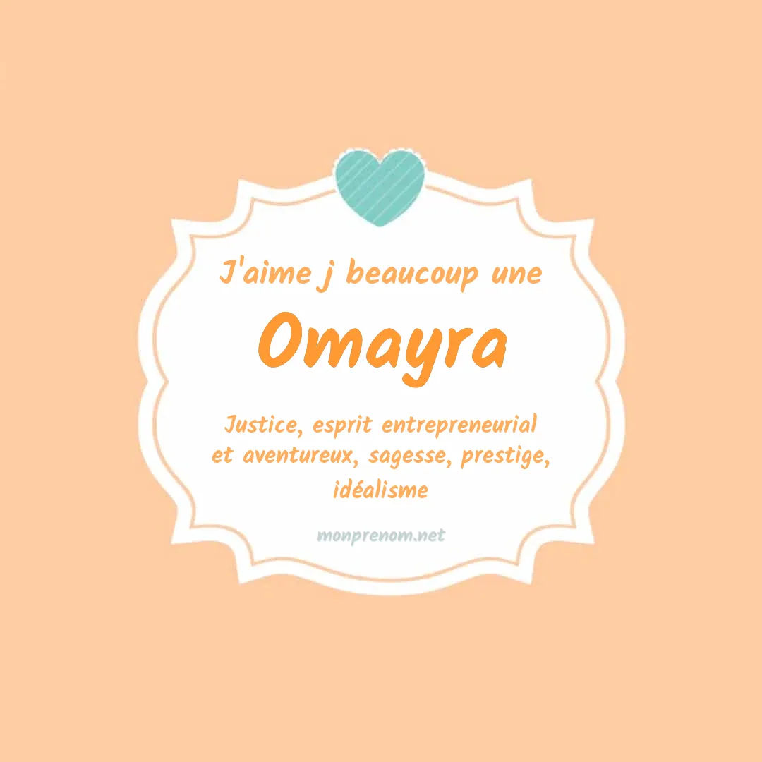 j'aime beaucoup Omayra