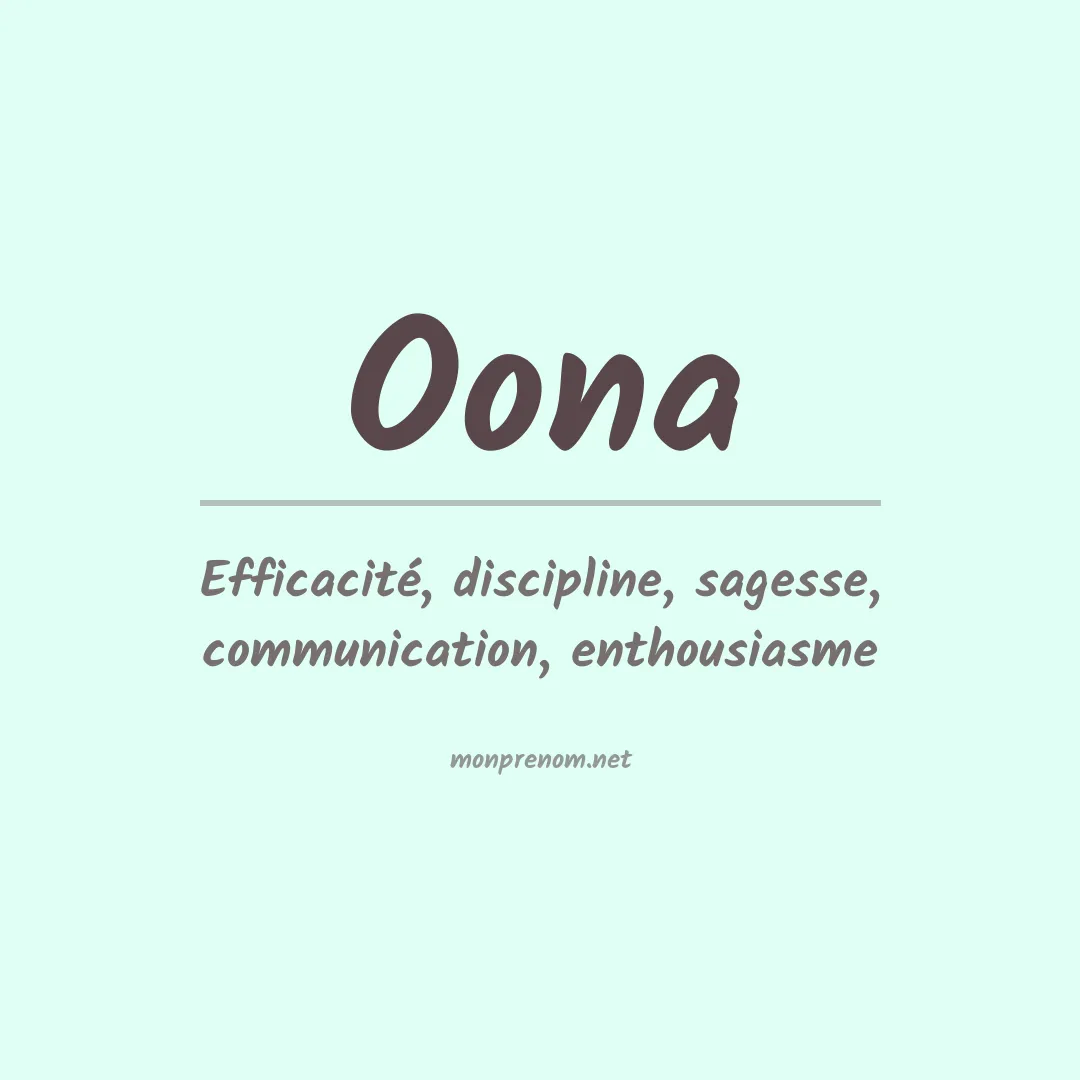 Signification du Prénom Oona Signification du Prénom Oona