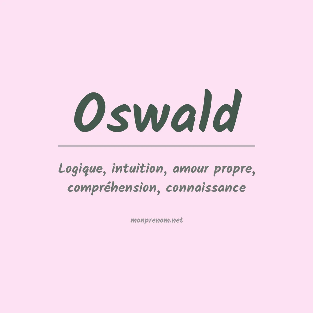 Signification du Prénom Oswald