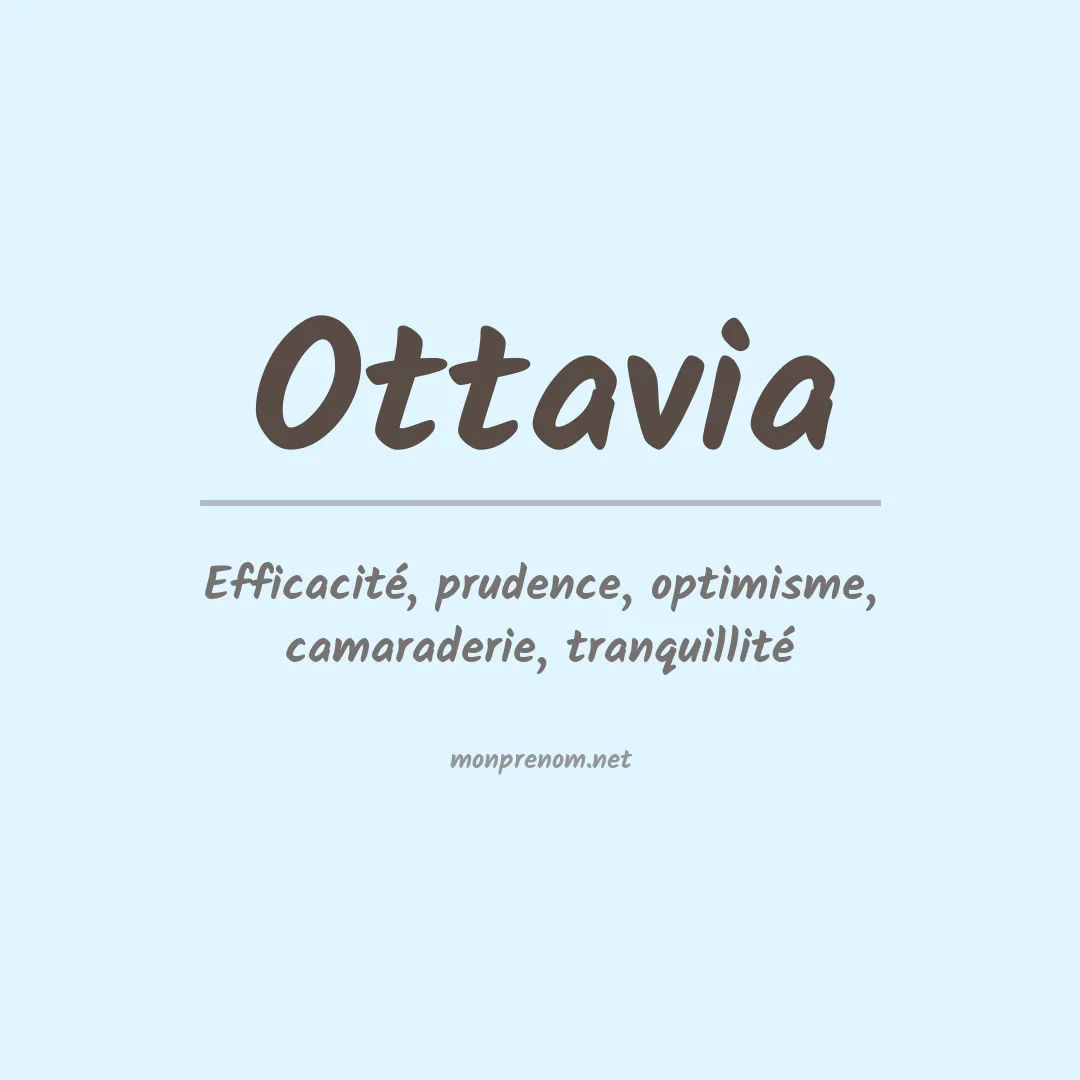 Signification du Prénom Ottavia Signification du Prénom Ottavia