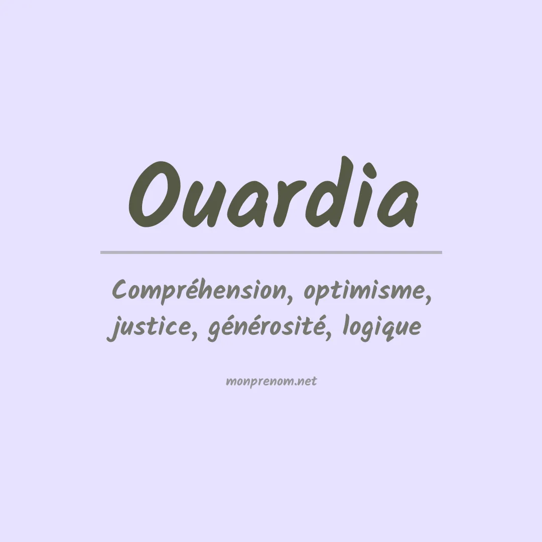 Signification du Prénom Ouardia Signification du Prénom Ouardia