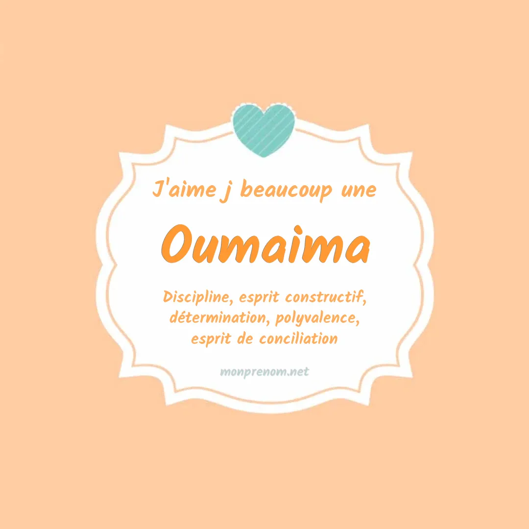 j'aime beaucoup Oumaima