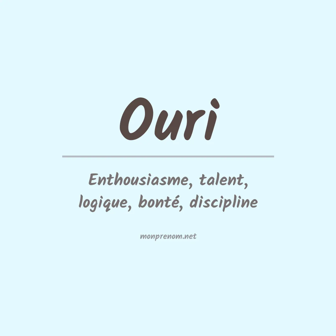 Signification du Prénom Ouri Signification du Prénom Ouri
