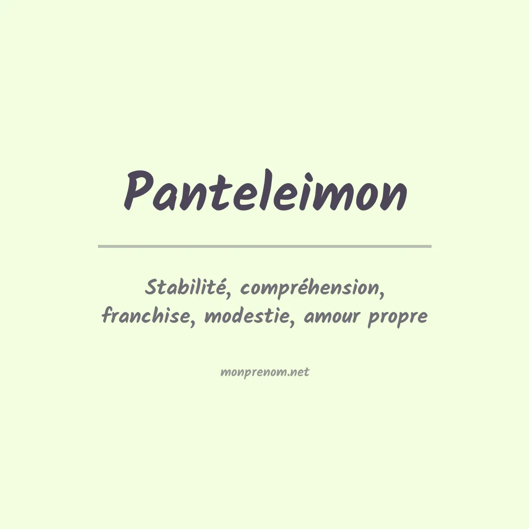 Signification du Prénom Panteleimon Signification du Prénom Panteleimon
