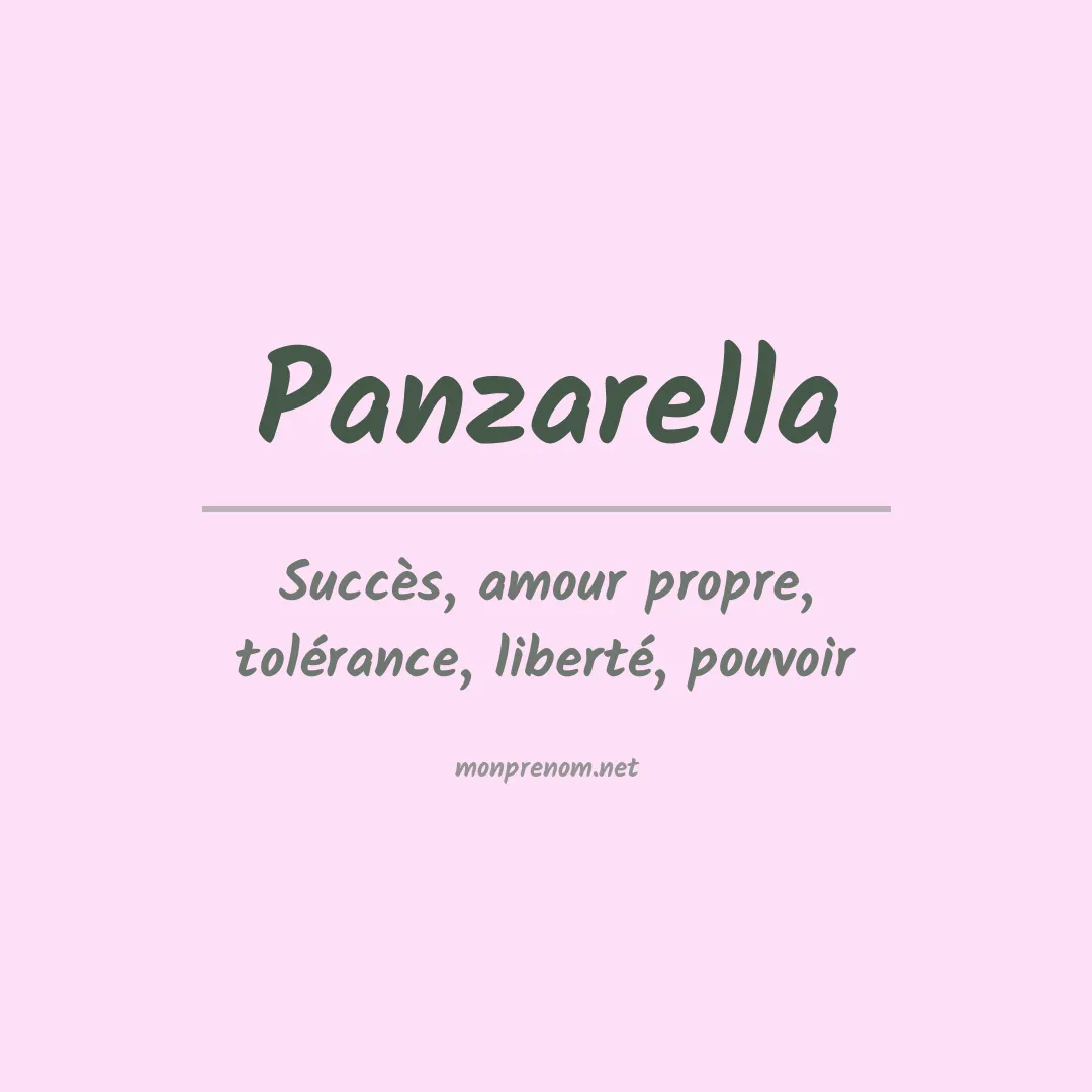 Signification du Prénom Panzarella