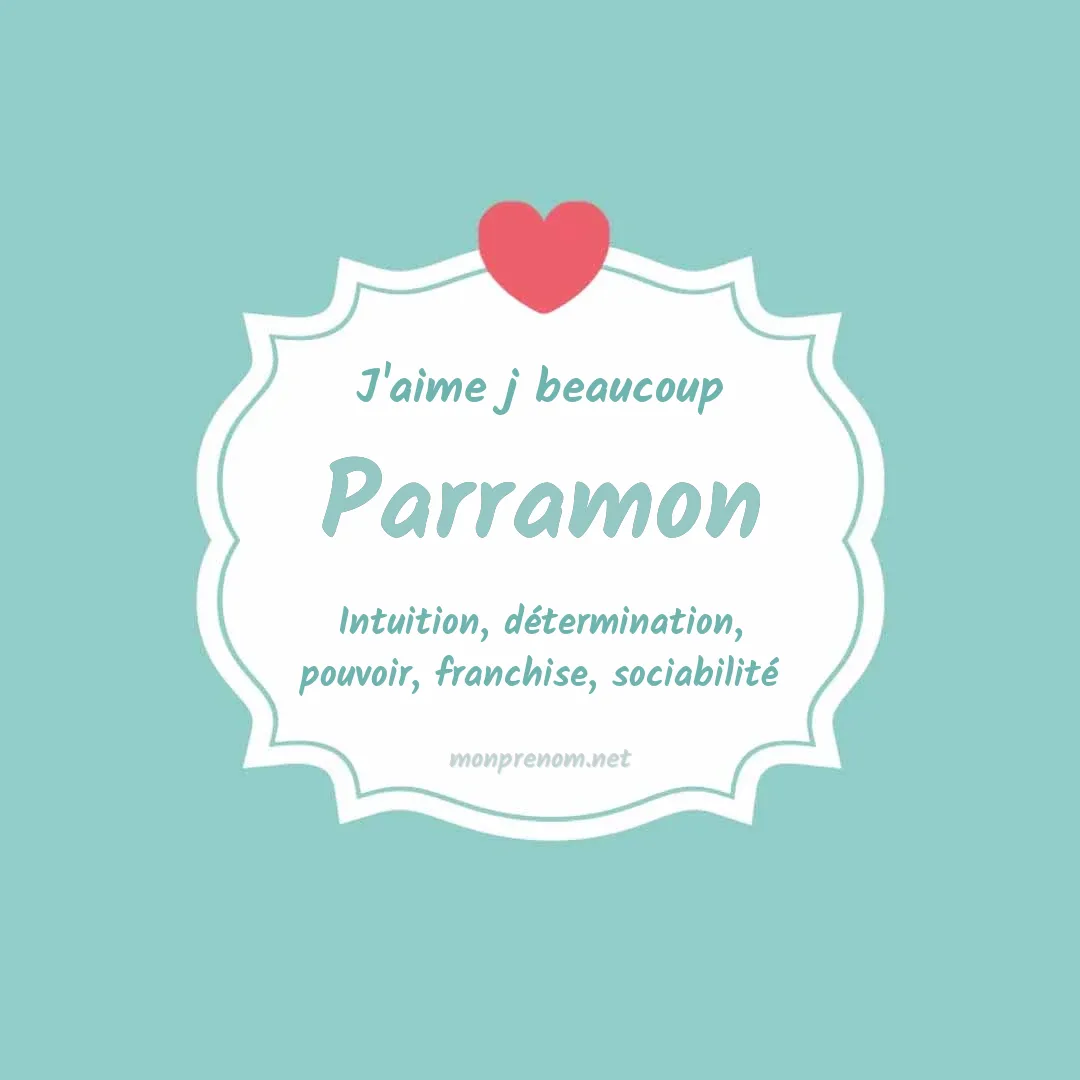 j'aime beaucoup Parramon