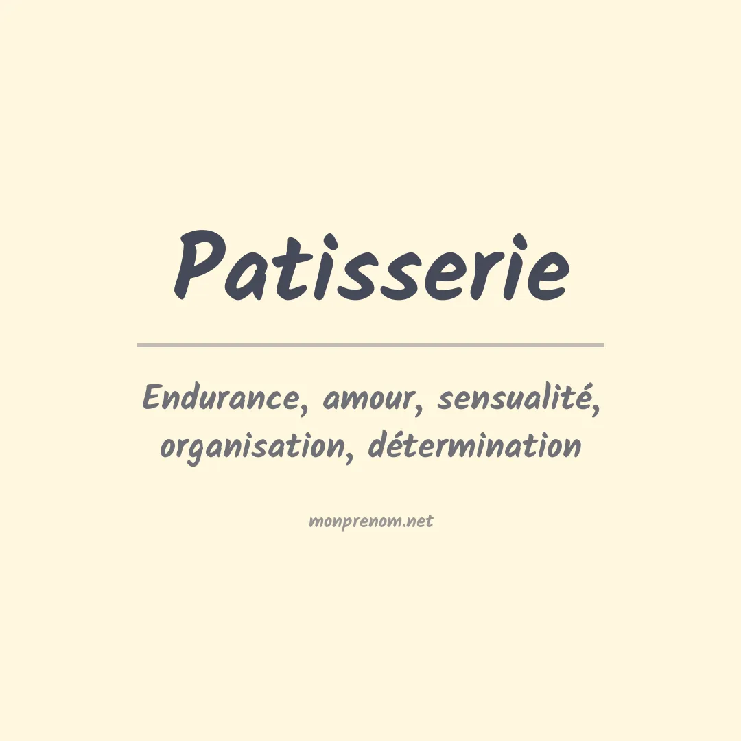 Signification du Prénom Patisserie Signification du Prénom Patisserie