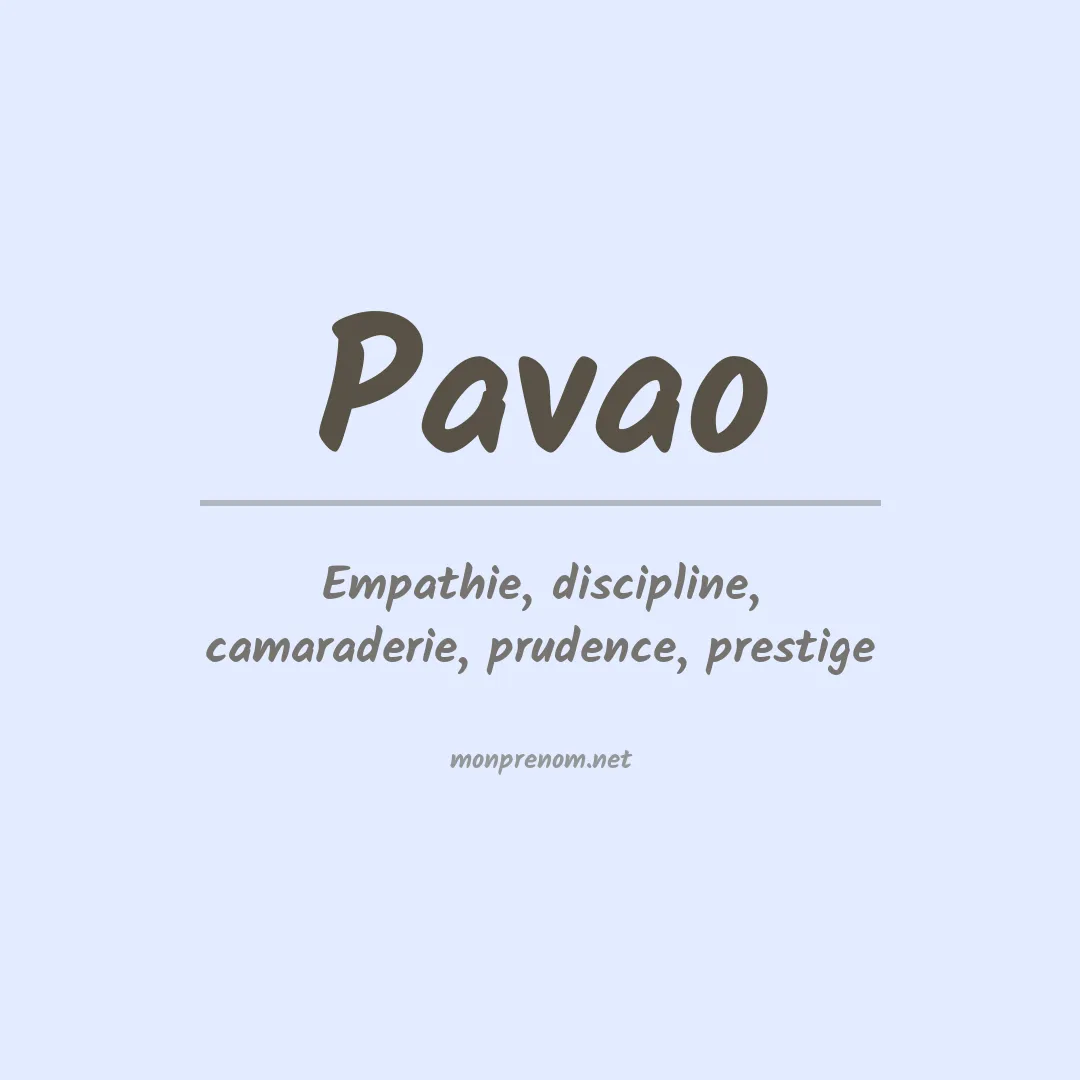 Signification du Prénom Pavao