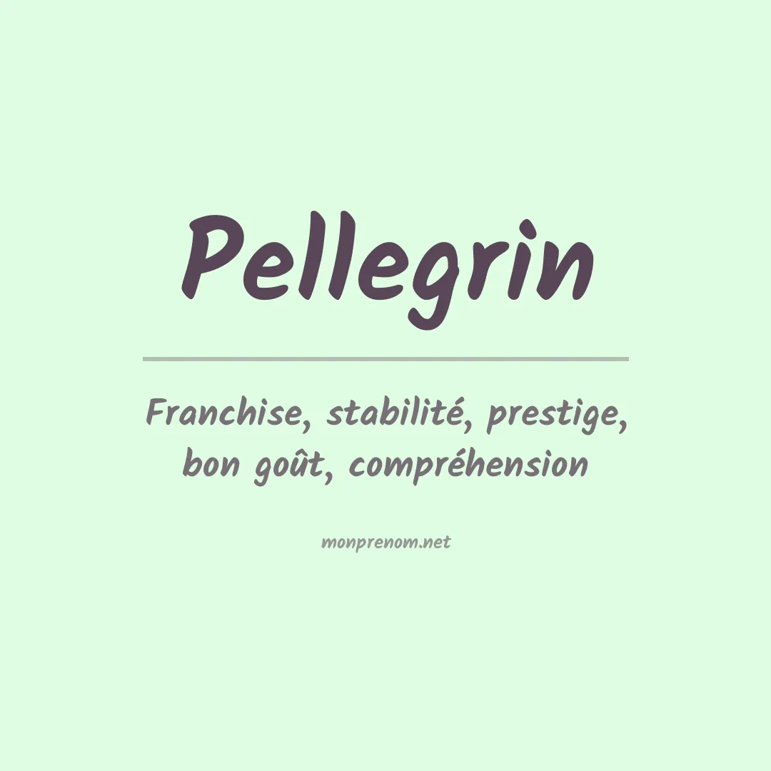 Signification du Prénom Pellegrin