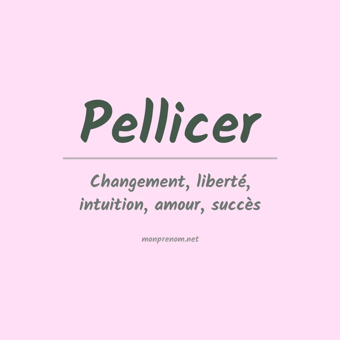 Signification du Prénom Pellicer