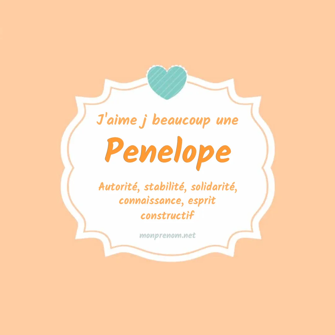 j'aime beaucoup Penelope
