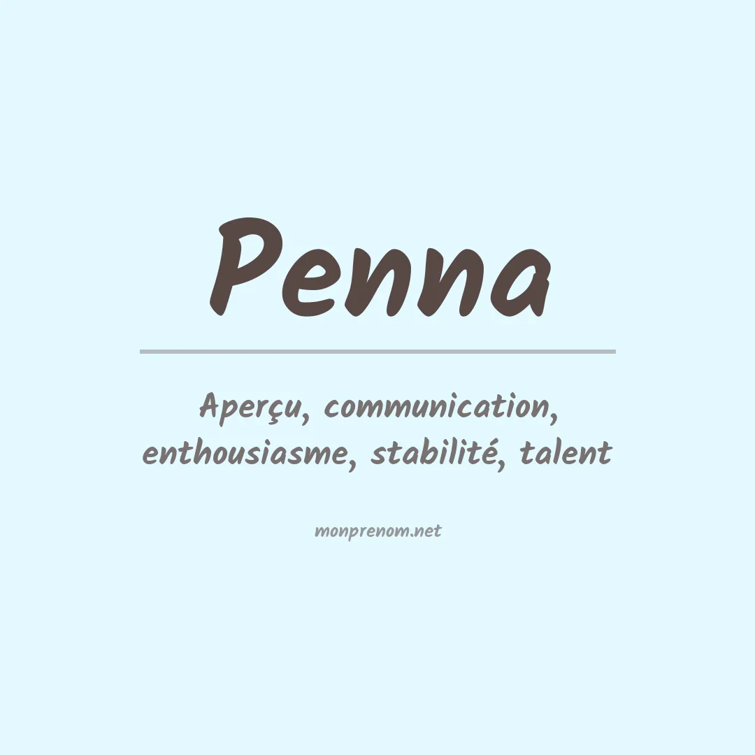 Signification du Prénom Penna