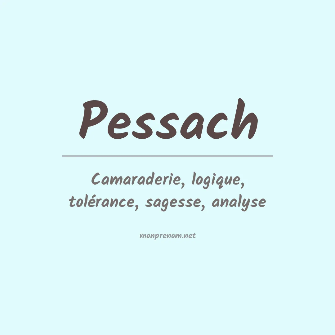Signification du Prénom Pessach