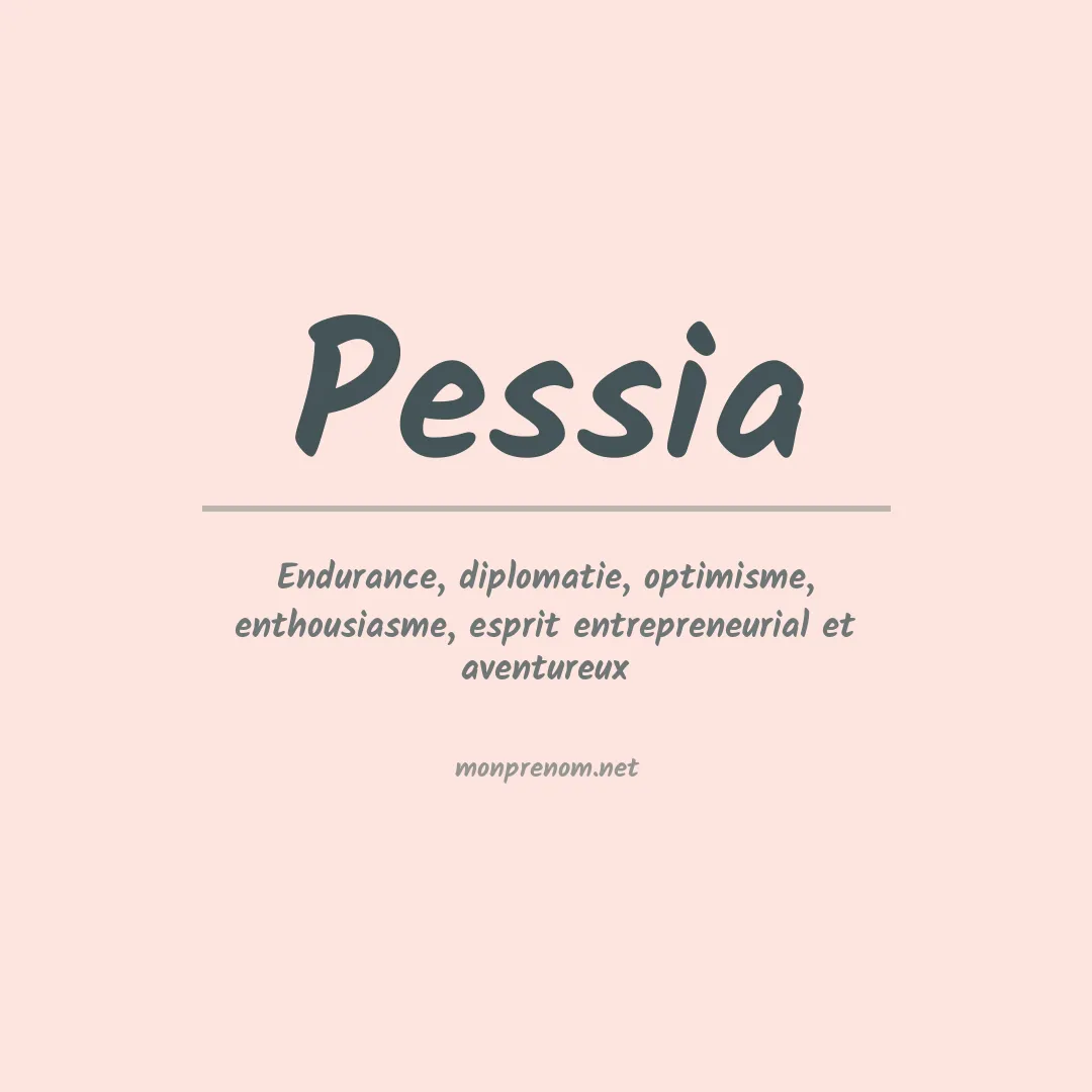Signification du Prénom Pessia Signification du Prénom Pessia