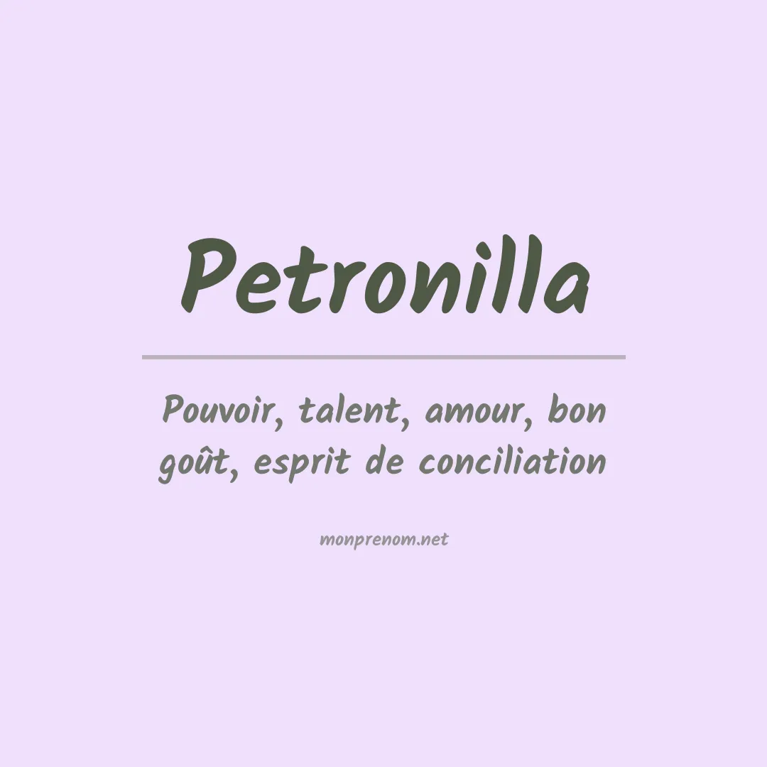 Signification du Prénom Petronilla Signification du Prénom Petronilla
