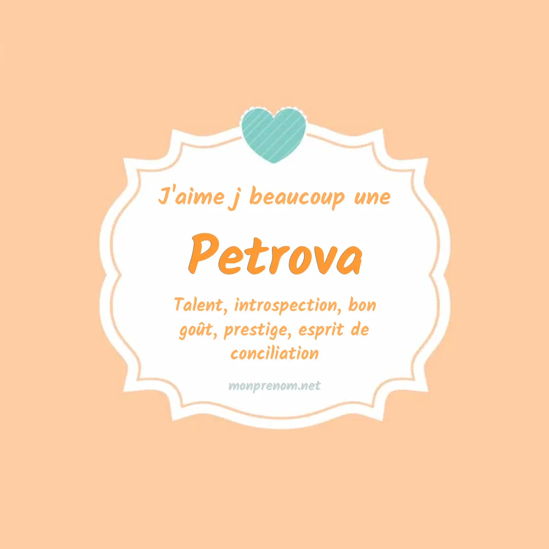 j'aime beaucoup Petrova