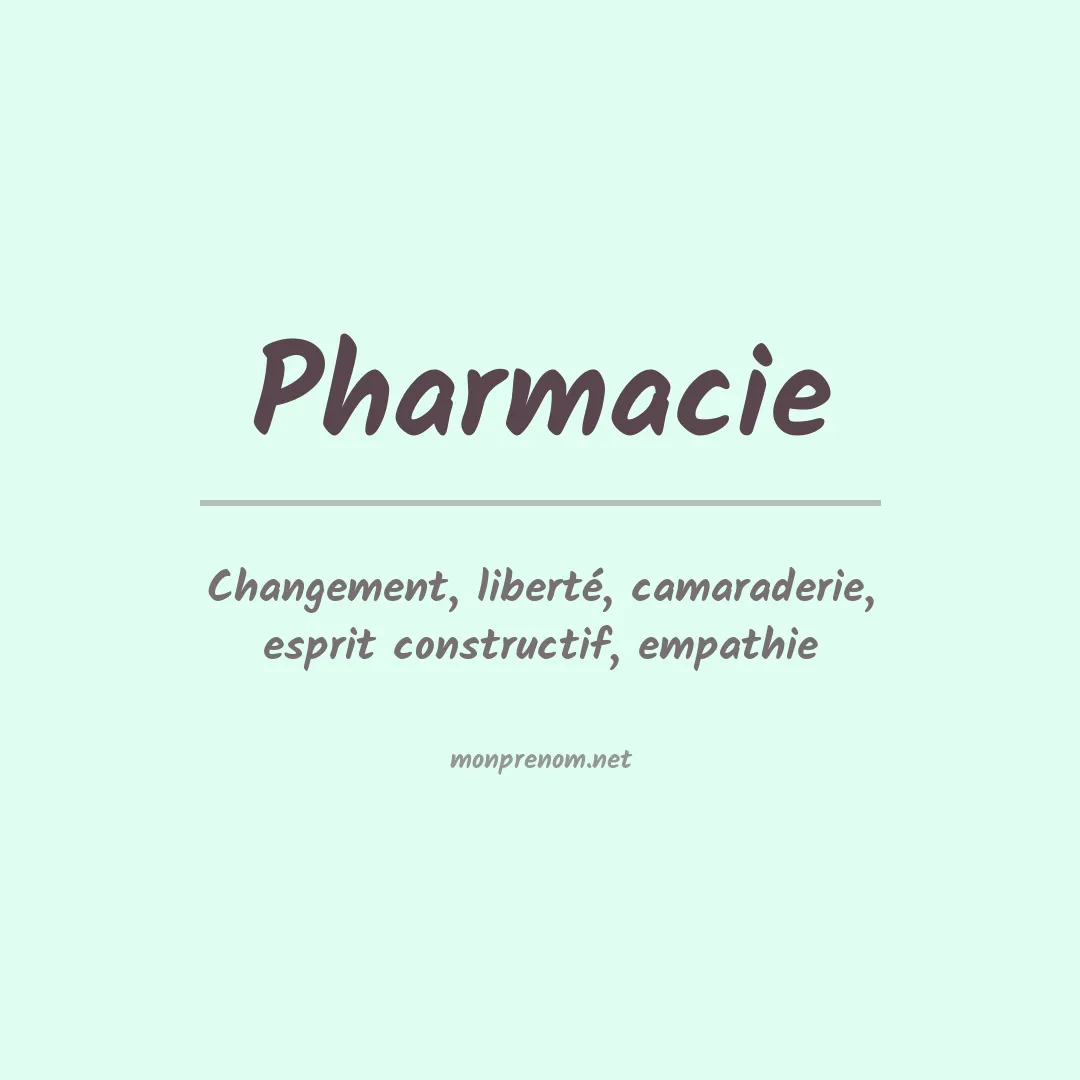 PrénomPharmacie