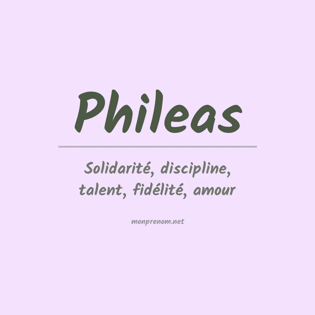 Signification du Prénom Phileas Signification du Prénom Phileas