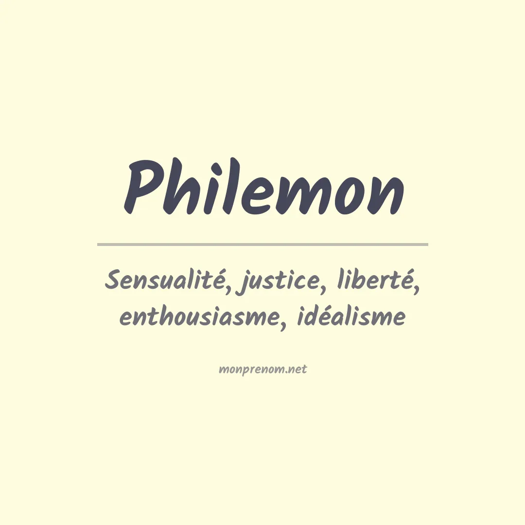 Signification du Prénom Philemon