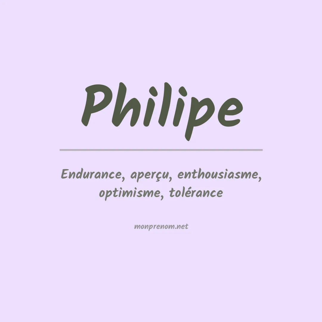 Signification du Prénom Philipe