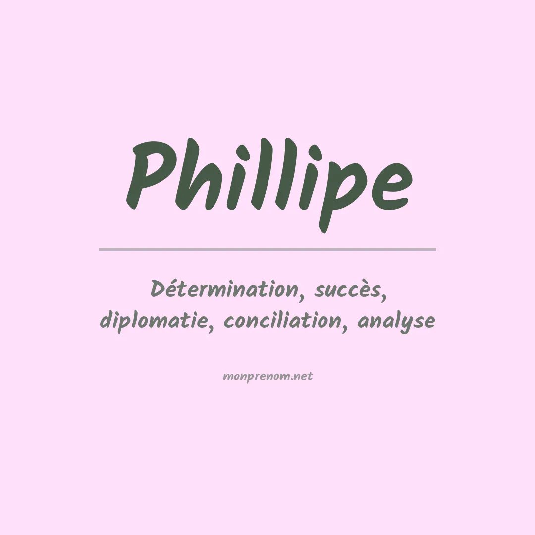 Signification du Prénom Phillipe