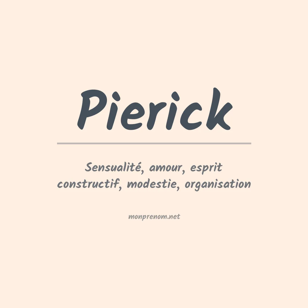 PrénomPierick