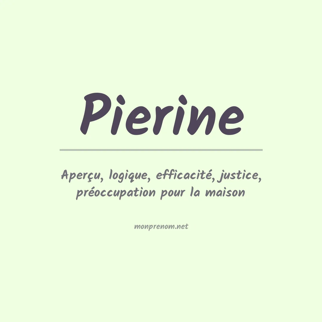 Signification du Prénom Pierine Signification du Prénom Pierine