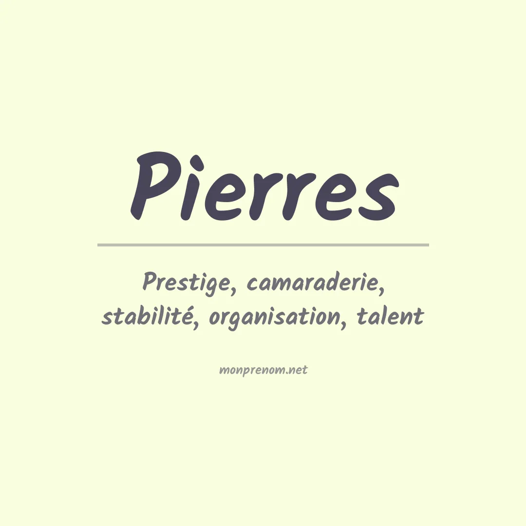 PrénomPierres