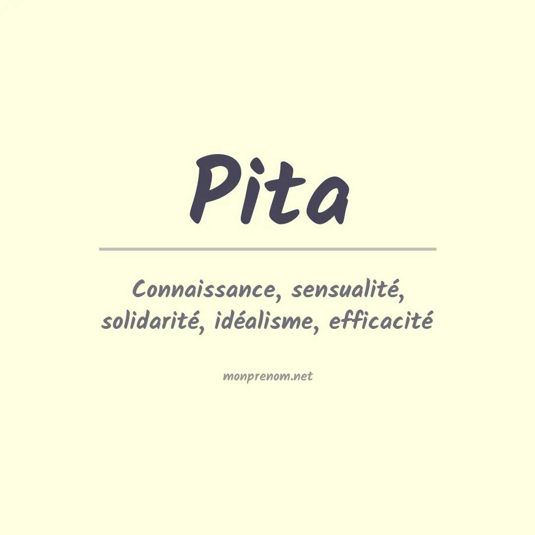 Signification du Prénom Pita